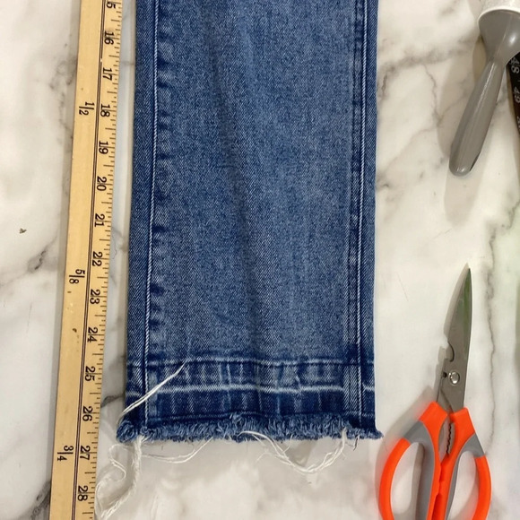 Faherty Jeans Women Size 25 Blue Indigo Dyed Straight Leg Denim Streetwear Ankle - Picture 13 of 13